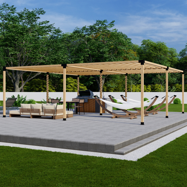 DIY Pergola Bracket Kit for 24x24 ft Freestanding Pergolas